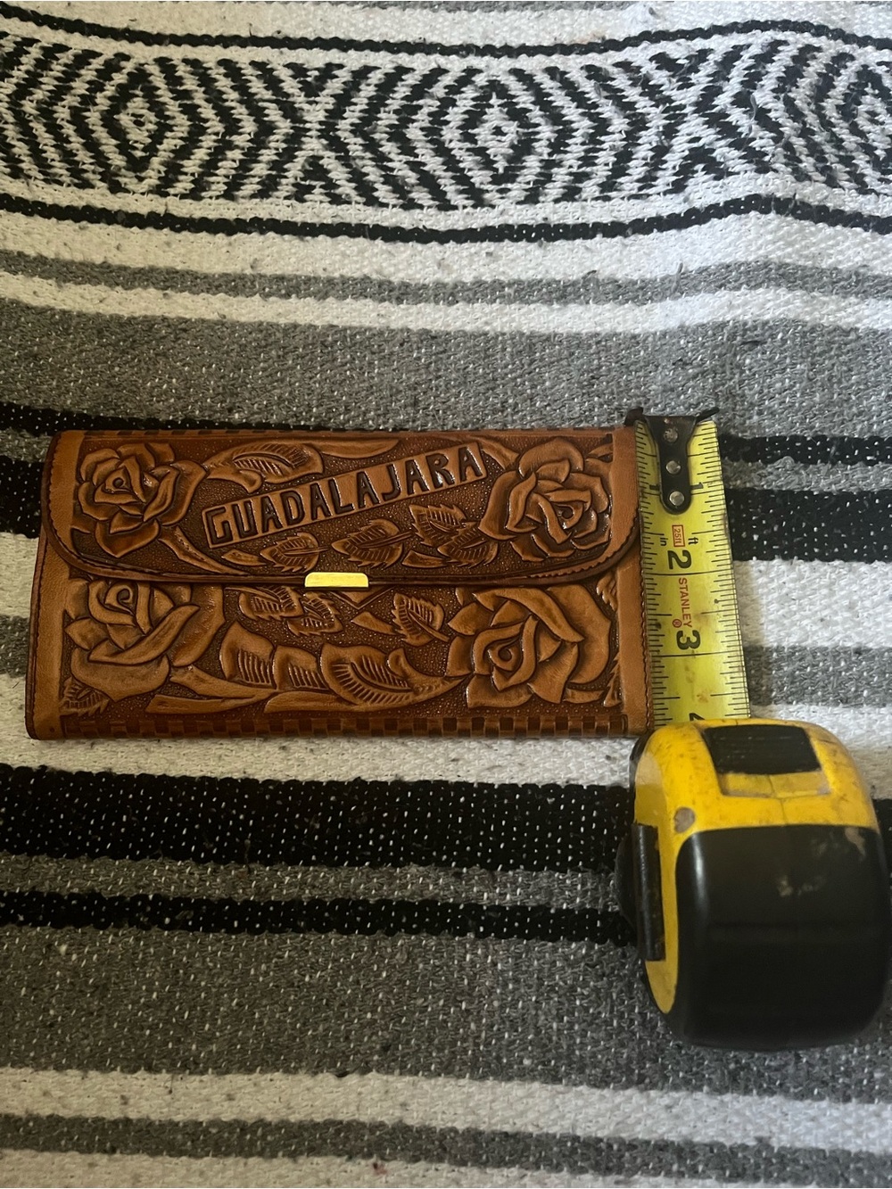 New Carnet Piel Genuina Woman Wallet Made In Mexico Hand Made Vintage 1987 . - Picture 3 of 17